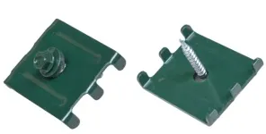 Крепеж для 3Д забора: скоба + саморез