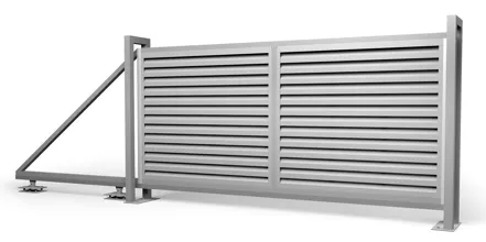 Откатные ворота для забора Милан и Токио