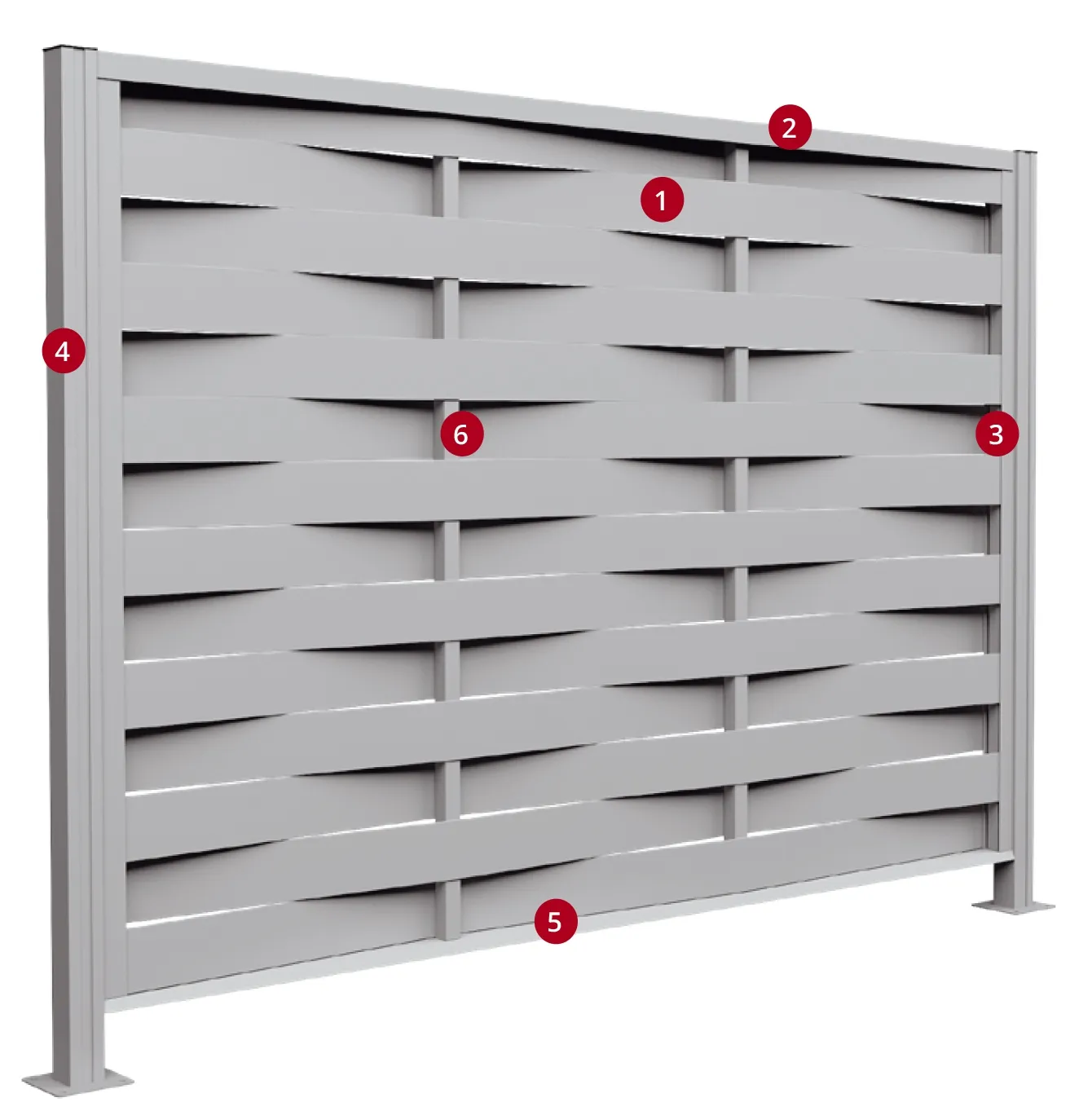 Комплект секции забора Palermo