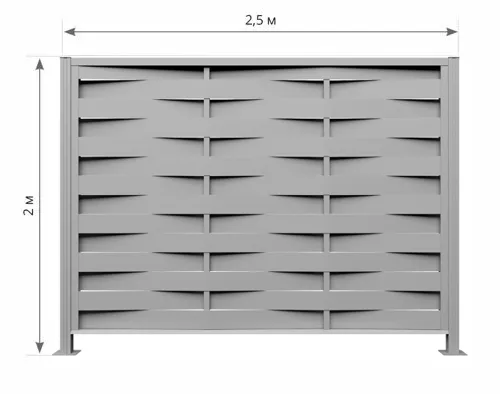 Комплектация забора Palermo