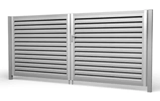 Ворота распашные для забора Милан и Токио