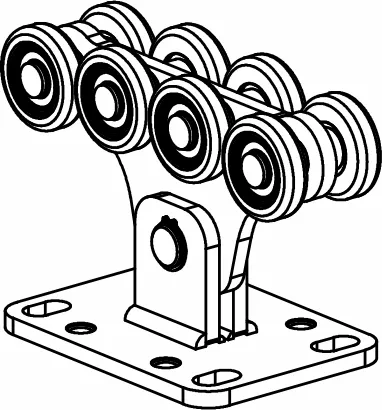 Опора роликовая для откатных ворот