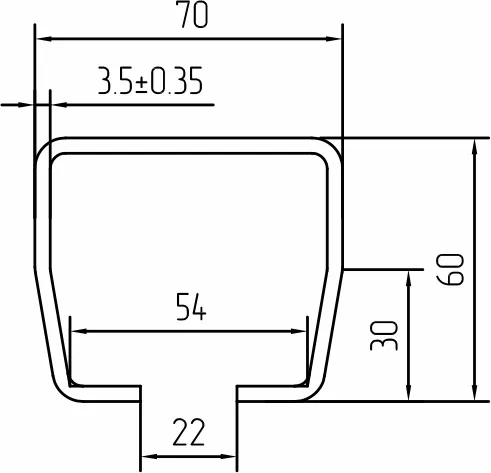 Направляющая шина для откатных ворот