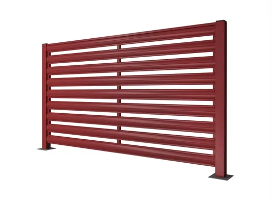 Вариант заполнения секции штакетником с двух сторон для забора Жалюзи