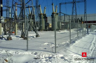 Установленный 3D забор в Верхней Пышме, Свердловская область