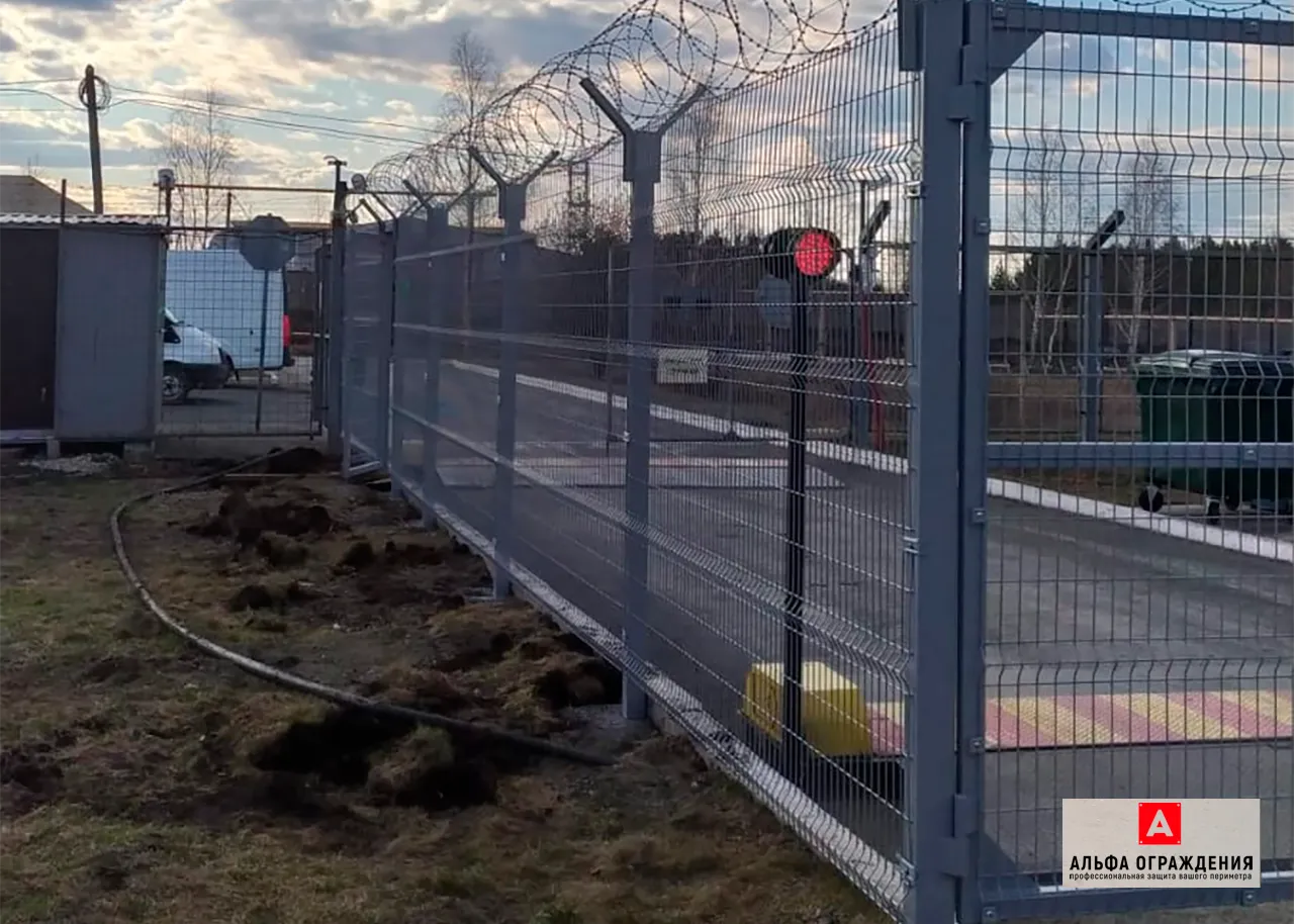 Установленный 3Д забор в г. Реж, Свердловская область