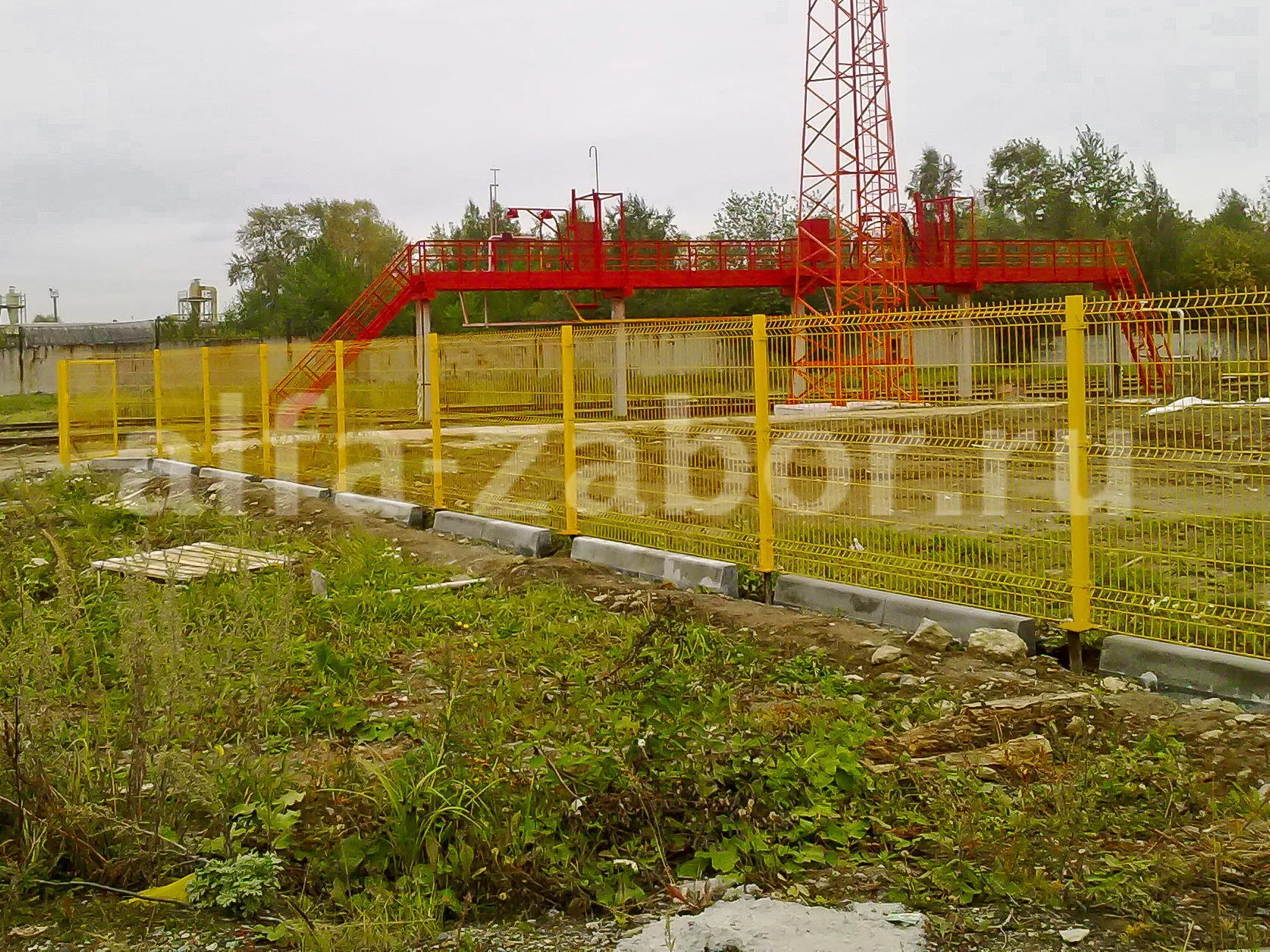 Установленный 3Д забор в районе Новой Сортировки, Екатеринбург