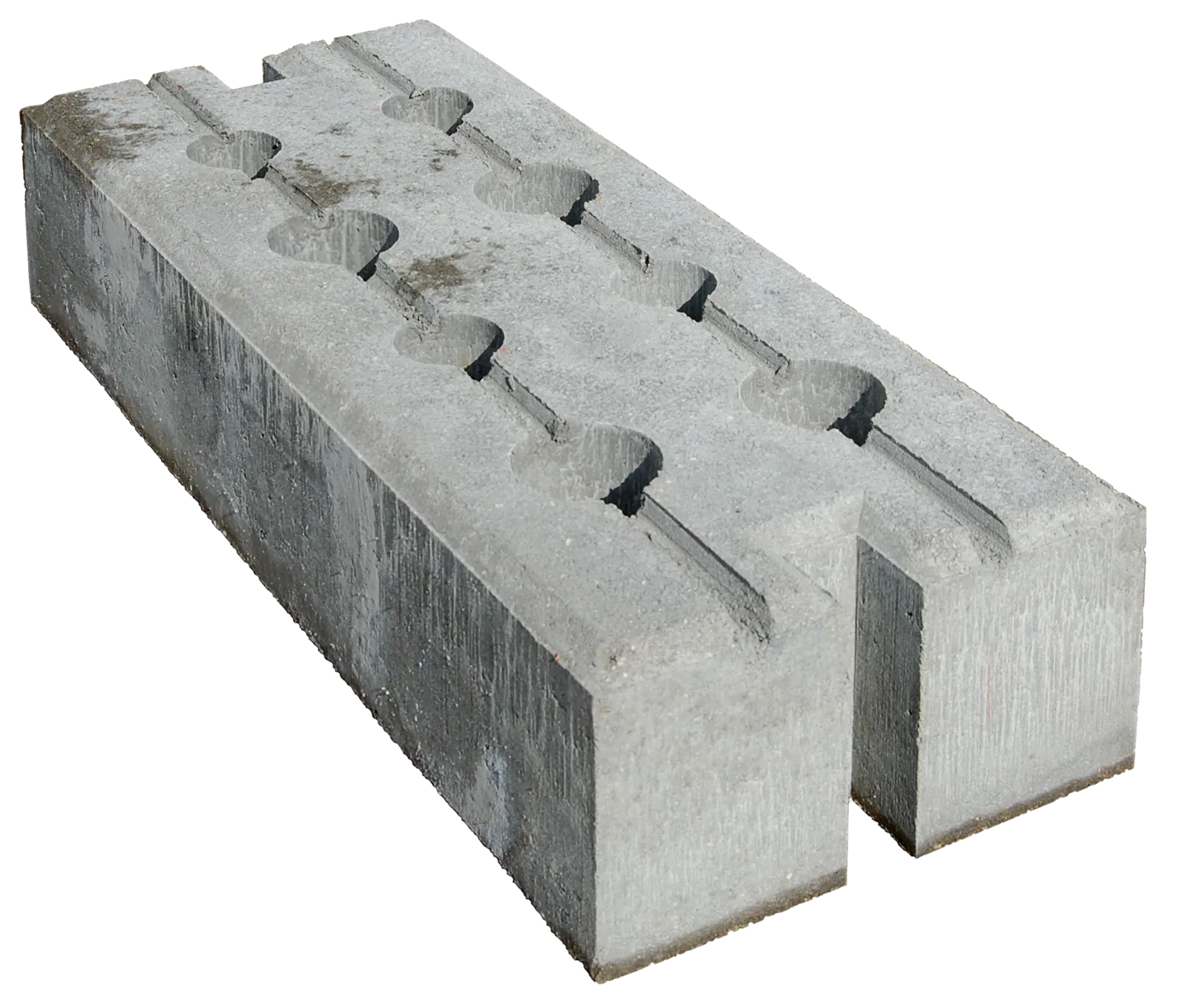 Основание бетонное армированное с отверстиями для трубы 51 мм