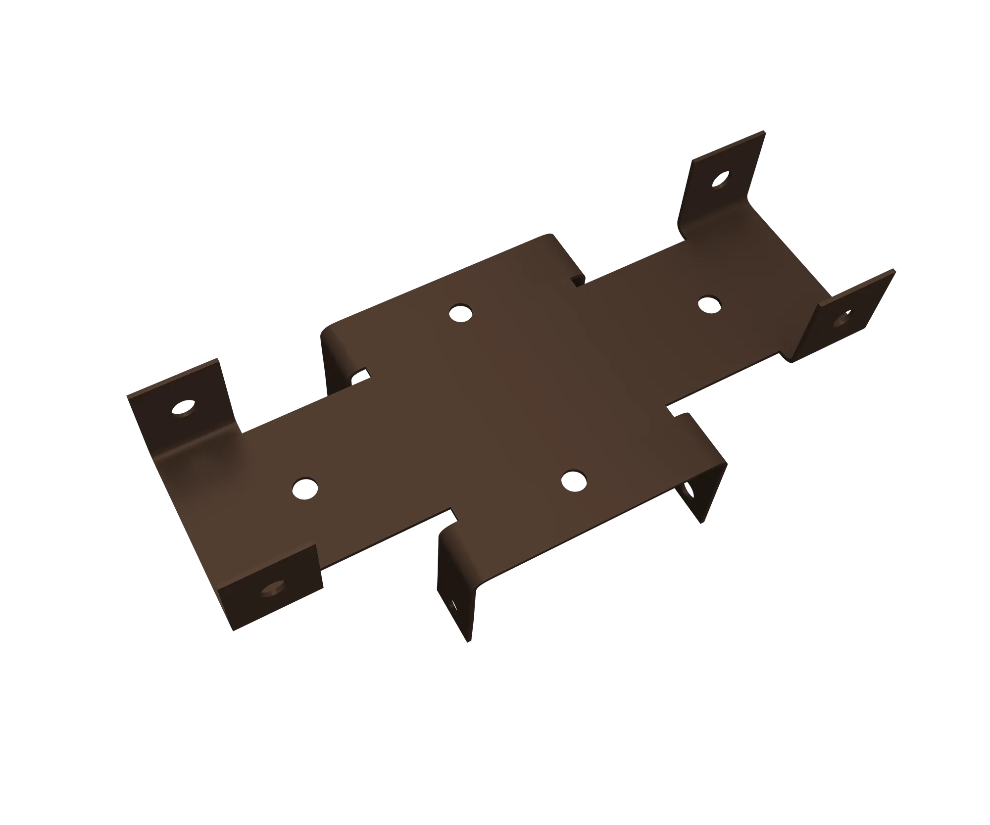 Кронштейн Х 60х60 Colority Black RAL 8017 GL