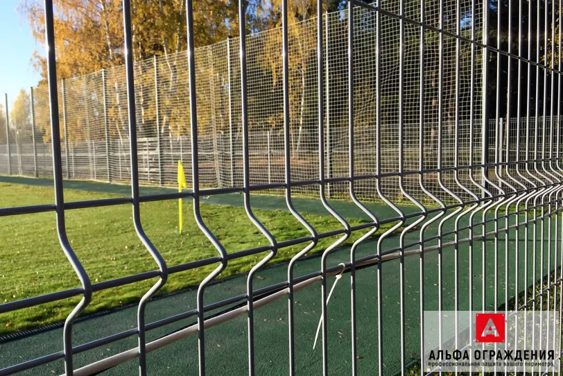 Установленный 3D забор на стадионе Химмаш, Екатеринбург