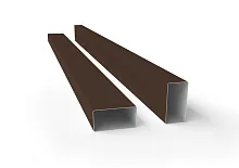 Труба 40х20х2,0х3000 Colority Black металл неоцинкованный с полимерным покрытием RAL 8017 GL