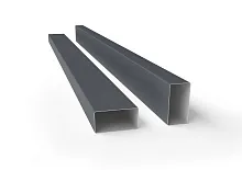 Труба 40х20х2,0х3000 Colority Black металл неоцинкованный с полимерным покрытием RAL 7024 GL