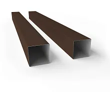 Столб 60х60х1,5х3000 Colority Black металл неоцинкованный с полимерным покрытием RAL 8017 GL