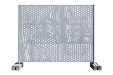 Секция ограждения перфорированного Tree 1,7х2,07х0,9 перфолист Zn/рама RAL 7040