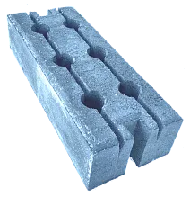 Основание бетонное с отверстиями для трубы 51 мм