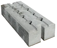 Основание бетонное армированное с отверстиями для трубы 51 мм