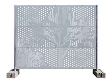 Секция ограждения перфорированного Tree 2,0х2,38х0,5 перфолист Zn/рама RAL 7040