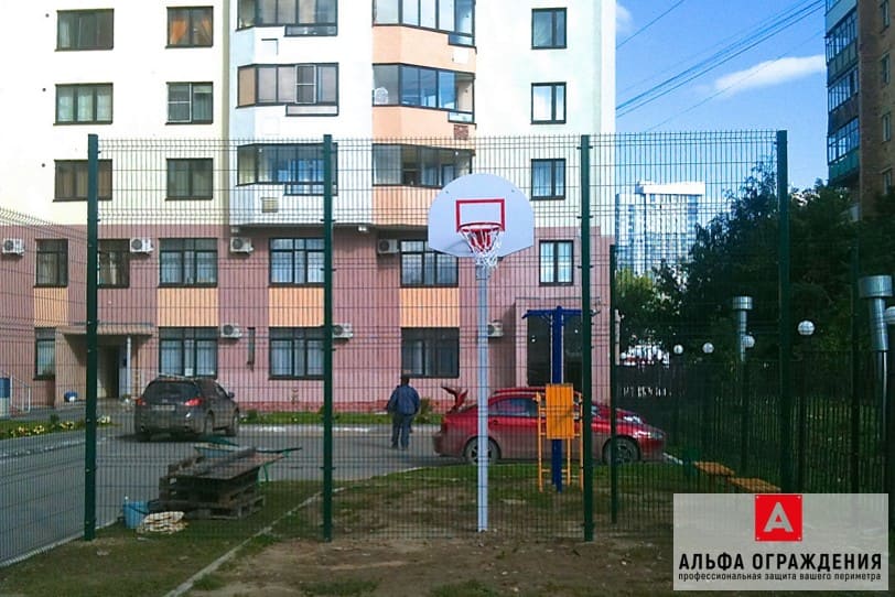 Установленный 3D забор в районе Московской горки, Екатеринбург Установленный 3D забор в районе Московской горки, Екатеринбург