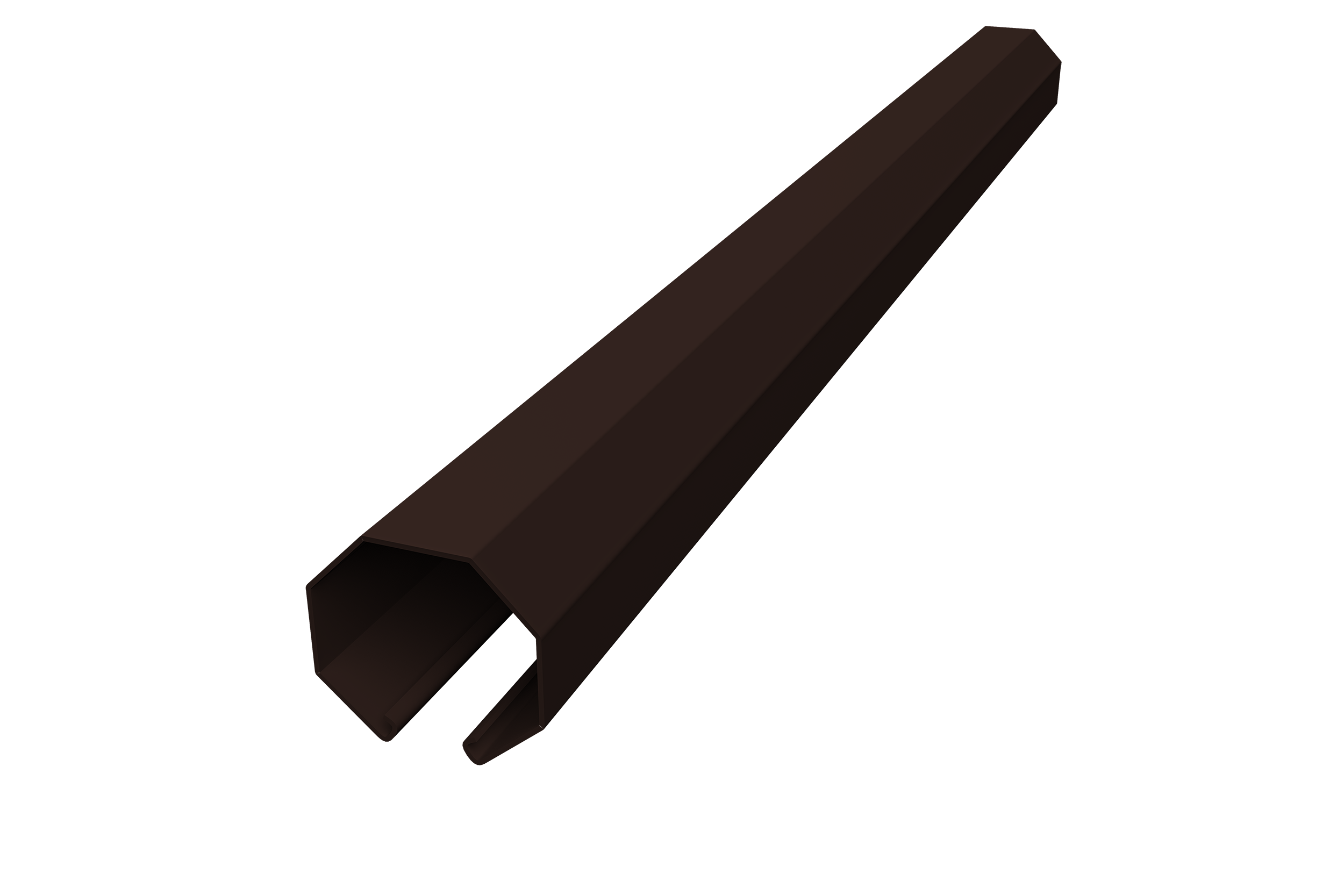 Направляющая 60х20х2500 RAL 8017 Matt