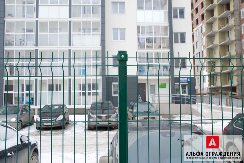 Установленный 3D забор в районе ВИЗ, Екатеринбург Установленный 3D забор в районе ВИЗ, Екатеринбург