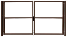 Ворота Colority Zinc Lock 1,8х3,5 RAL 8017