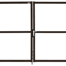 Ворота Ворота Colority Zinc Lock 2,0х3,5 RAL 8017 В.333-330-0