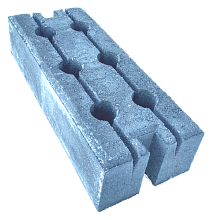 Основание бетонное с отверстиями для трубы 51 мм