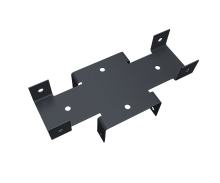 Кронштейн Х 60х60 Colority Black RAL 7024 GL