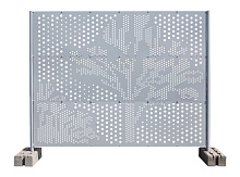 Секция ограждения перфорированного Tree 2,0х2,38х0,5 перфолист Zn/рама RAL 7040