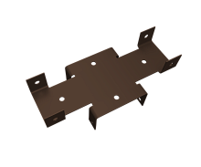 Кронштейн Х 60х60 Colority Black RAL 8017 GL