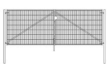 Ворота Light без замка 2,03х4,0 RAL 6005