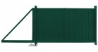 Ворота откатные Эстет 2,0х3,5 RAL 6005 - Купить забор в Екатеринбурге по выгодной цене в компании Альфа Ограждения